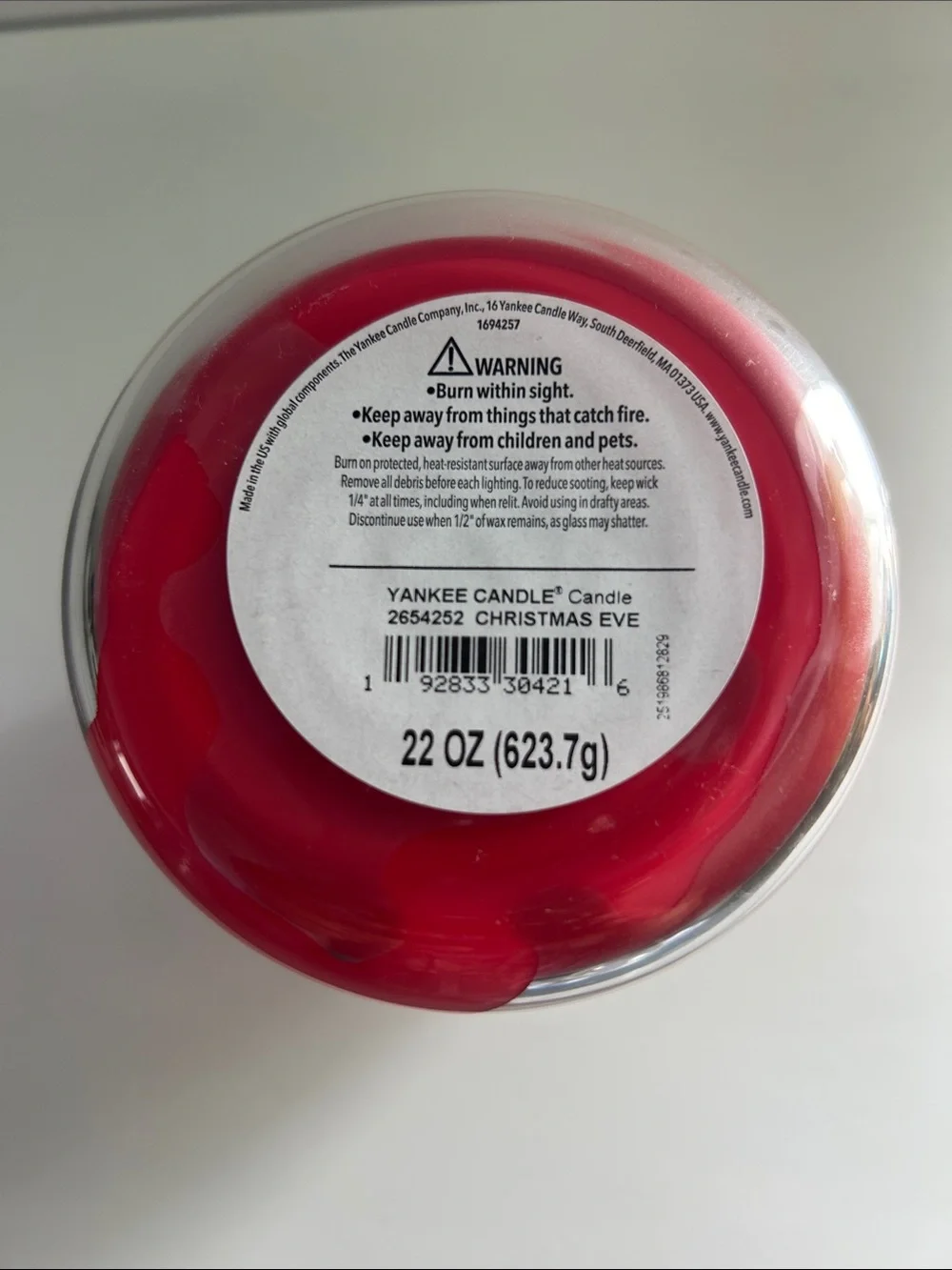 Yankee Candle Red Christmas Eve Jar